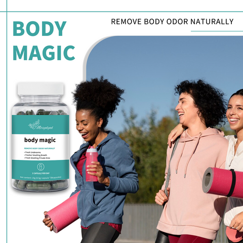 Body Magic Chlorophyll Capsules - 30 Vegan Capsules - for Digestion, Skin, Oily Skin & More