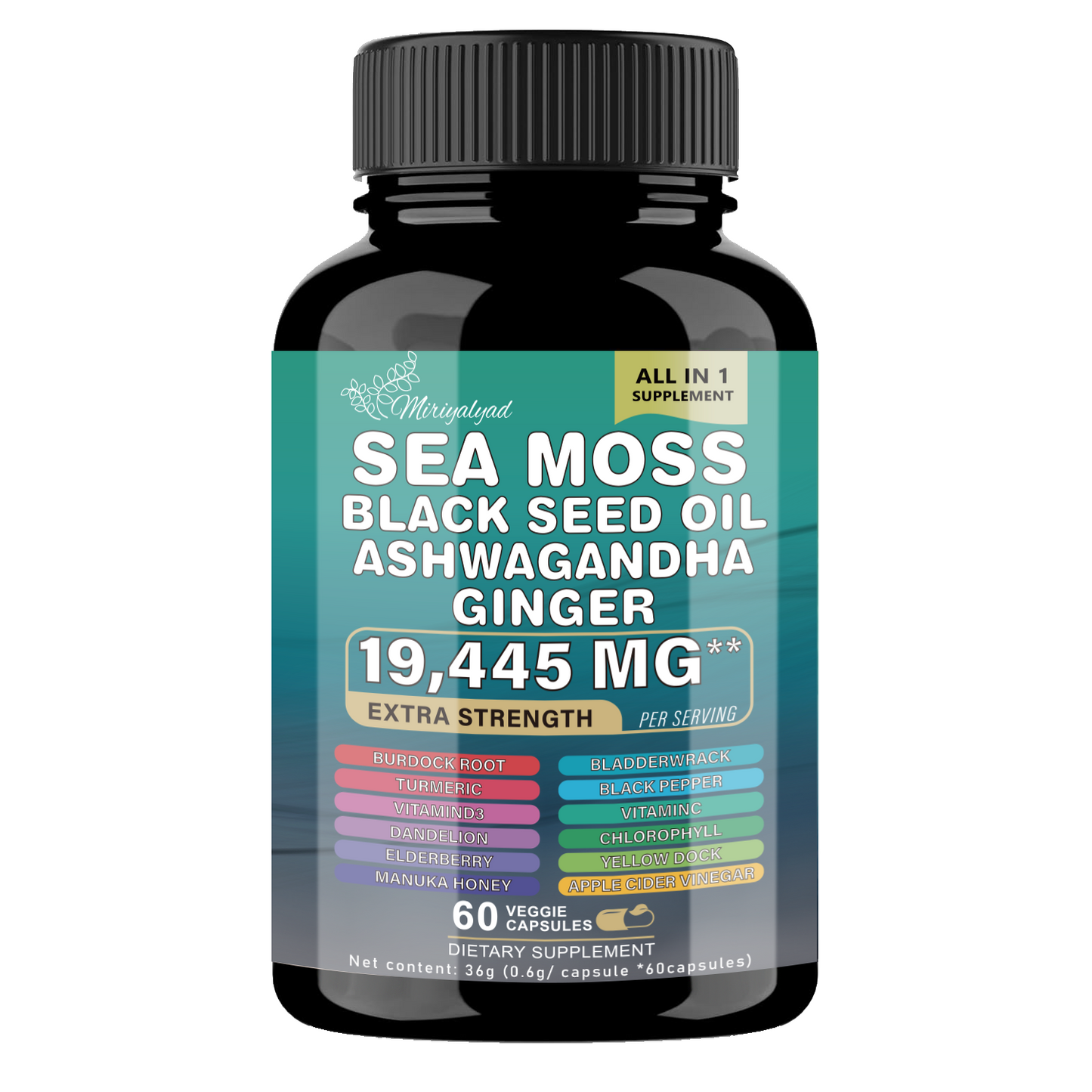 Miriyalyad™-Sea Moss Supplement, Extra Strength & High Potency