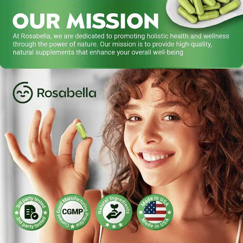 Rosabella Moringa Capsules (800mg) forImmune Support, Gut Health & Vitamins