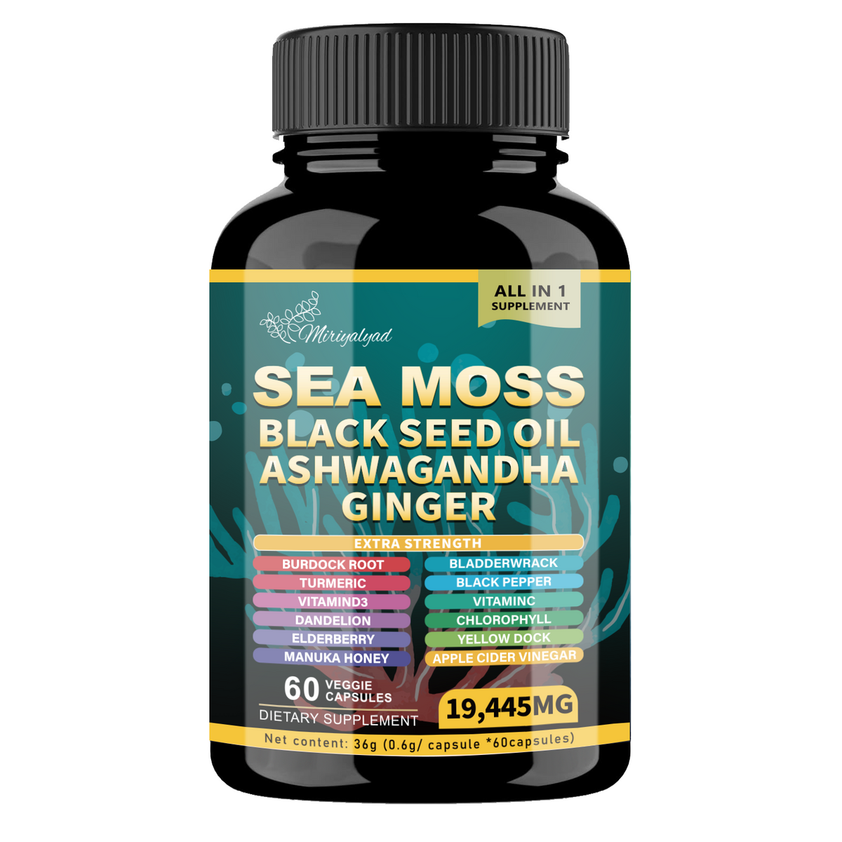Miriyalyad™-Sea Moss Supplement, Extra Strength & High Potency
