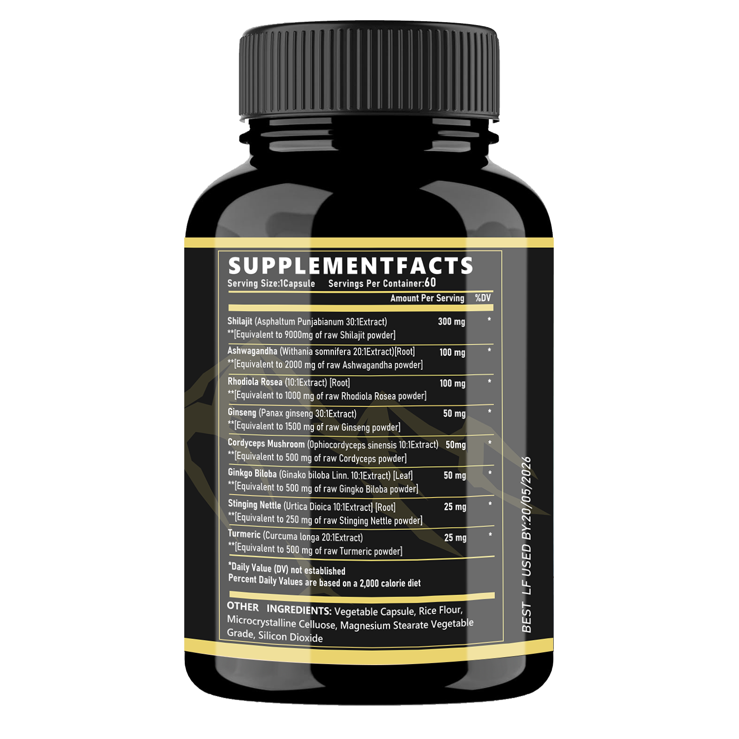 Miriyalyad™-Shilajit , 8-in-1 , Energy Booster, 60 Capsules