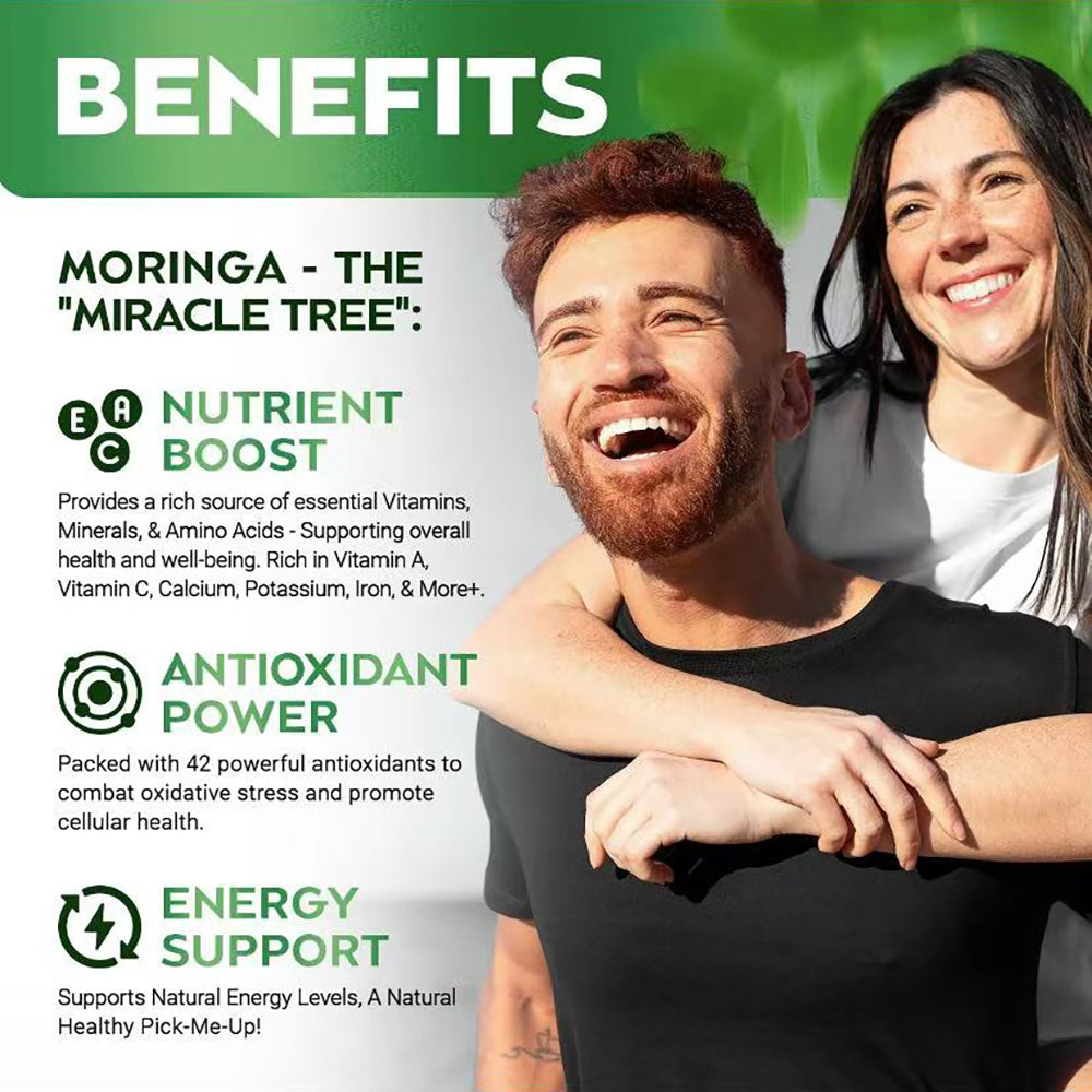 Rosabella Moringa Capsules (800mg) forImmune Support, Gut Health & Vitamins