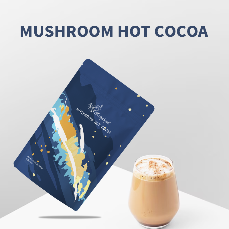 Mushrooms and cocoa are rich in antioxidants and polyphenols, which help improve cardiovascular and cerebrovascular health, enhance immunity, and have various health benefits such as anti-tumor effects