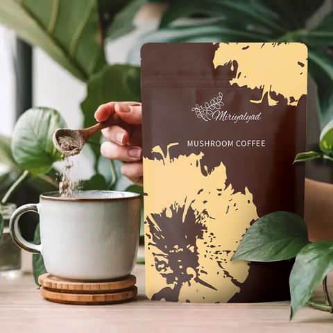 Mushroom coffee can enhance immune function, reduce stress, improve cognition, and help reduce cancer risk. Reduce irritation to the stomach and improve digestive system health.