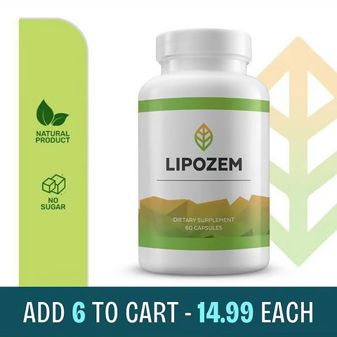 Lipozem -100% Natural -2 Caps/Day. Advanced BHB Formula -Healthcare&nbsp; Supplement