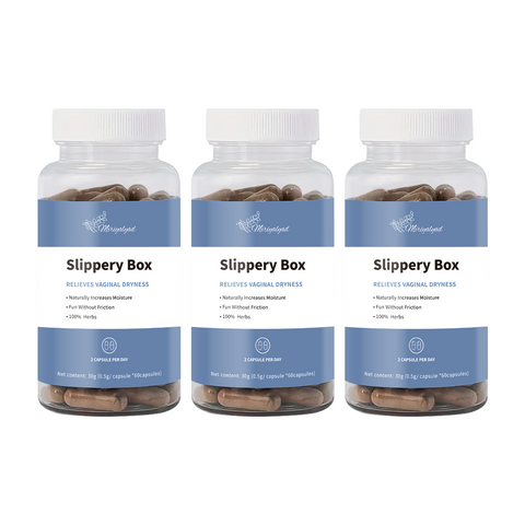 Slippery Box - For Natural Moisture Support, Feminine Care For Health | Feminine Care For Women, 60 Fast-Acting Capsules