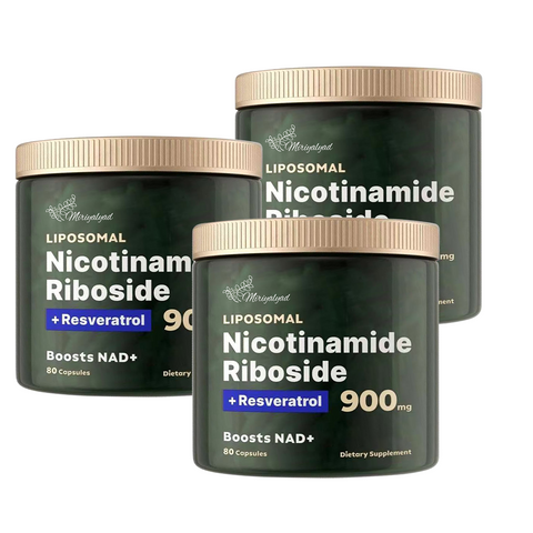 80 Capsules High-Potency Liposomal NAD+ Booster - Unleash Energy, Focus, And Anti-Aging Benefits With Nicotinamide Riboside, Resveratrol, And Quercetin - Premium Quality, High Purity Formula, Local Warehouse