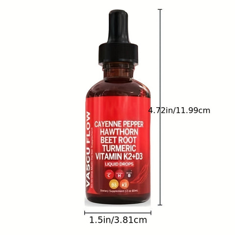 Cayenne Pepper Supplement DropsRejuvenate ,Vitamin D3 K2 |OrganicVegetable Powder, Curcumin, GinsengPromote Adult Health Optimum