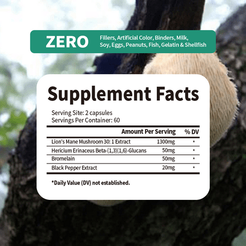 Lion Mane Capsules lmprove Memory and Concentration