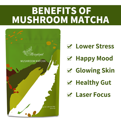 Mushroom matcha enhances immunity, promotes weight loss and anti-aging