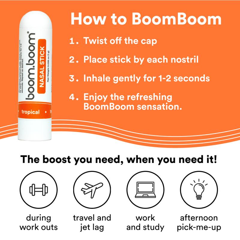 BoomBoom Nasal Stick: Powerful EssentialOil Vapors |Featured on Shark Tank |BreatheIn Life