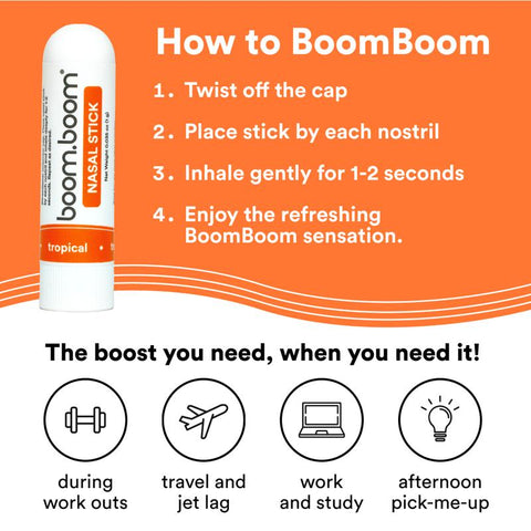 BoomBoom Nasal Stick: Powerful EssentialOil Vapors |Featured on Shark Tank |BreatheIn Life