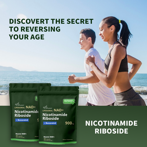 80 Capsules High-Potency Liposomal NAD+ Booster - Unleash Energy, Focus, And Anti-Aging Benefits With Nicotinamide Riboside, Resveratrol, And Quercetin - Premium Quality, High Purity Formula, Local Warehouse