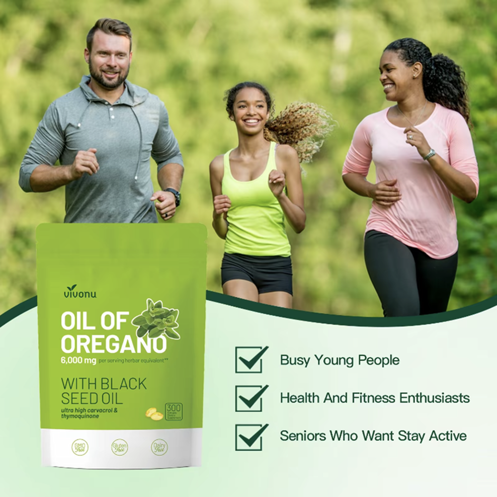 Oil of Oregano with Black Seed Oil 300Capsules |Natural Antioxidants |NutritionalSupport |Highly Effective Botanicals DietaryHealthcare Supplement