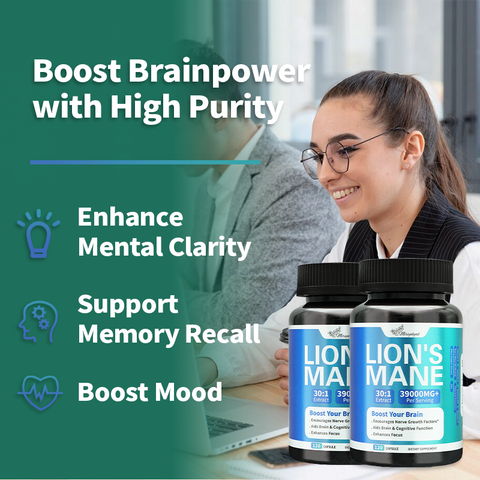 Lion Mane Capsules lmprove Memory and Concentration