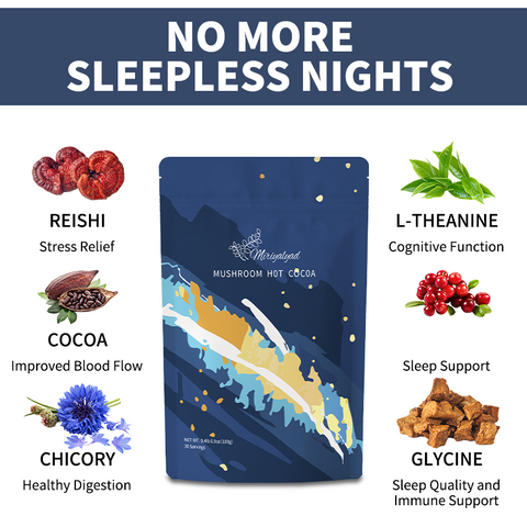 Mushrooms and cocoa are rich in antioxidants and polyphenols, which help improve cardiovascular and cerebrovascular health, enhance immunity, and have various health benefits such as anti-tumor effects