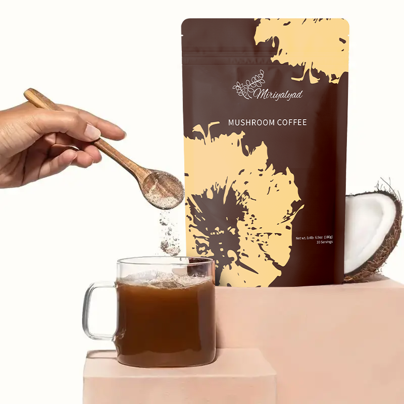Mushroom coffee can enhance immune function, reduce stress, improve cognition, and help reduce cancer risk. Reduce irritation to the stomach and improve digestive system health.