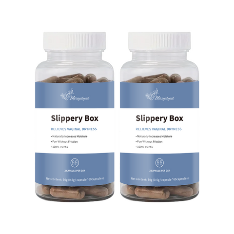 Slippery Box - For Natural Moisture Support, Feminine Care For Health | Feminine Care For Women, 60 Fast-Acting Capsules