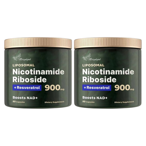 80 Capsules High-Potency Liposomal NAD+ Booster - Unleash Energy, Focus, And Anti-Aging Benefits With Nicotinamide Riboside, Resveratrol, And Quercetin - Premium Quality, High Purity Formula, Local Warehouse