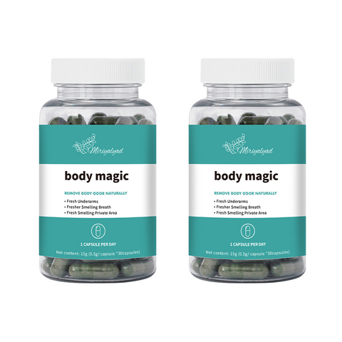 Body Magic Chlorophyll Capsules - 30 Vegan Capsules - for Digestion, Skin, Oily Skin & More